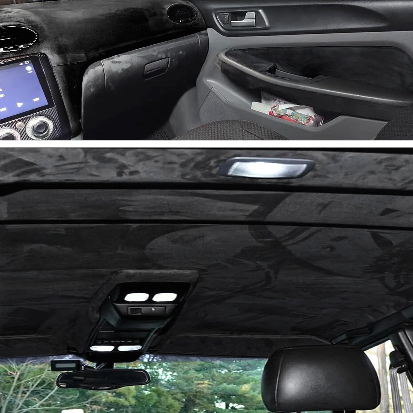 Alcantfabric Yapışkanlı Alcantara Kumaş Kaplama Siyah