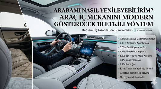 Arabamı Nasıl Yenileyebilirim? Araç İç Mekanını Modern Gösterecek 10 Etkili Yöntem
