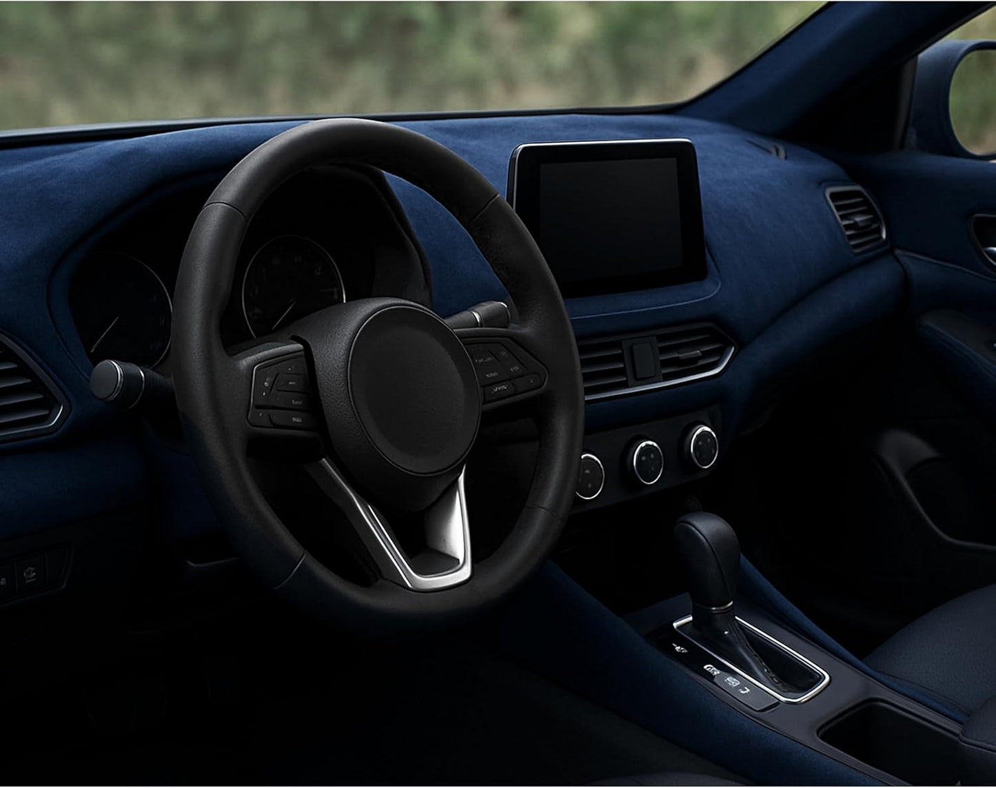 Alcantfabric Yapışkanlı Alcantara Kumaş Kaplama Lacivert