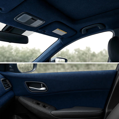 Alcantfabric Yapışkanlı Alcantara Kumaş Kaplama Lacivert