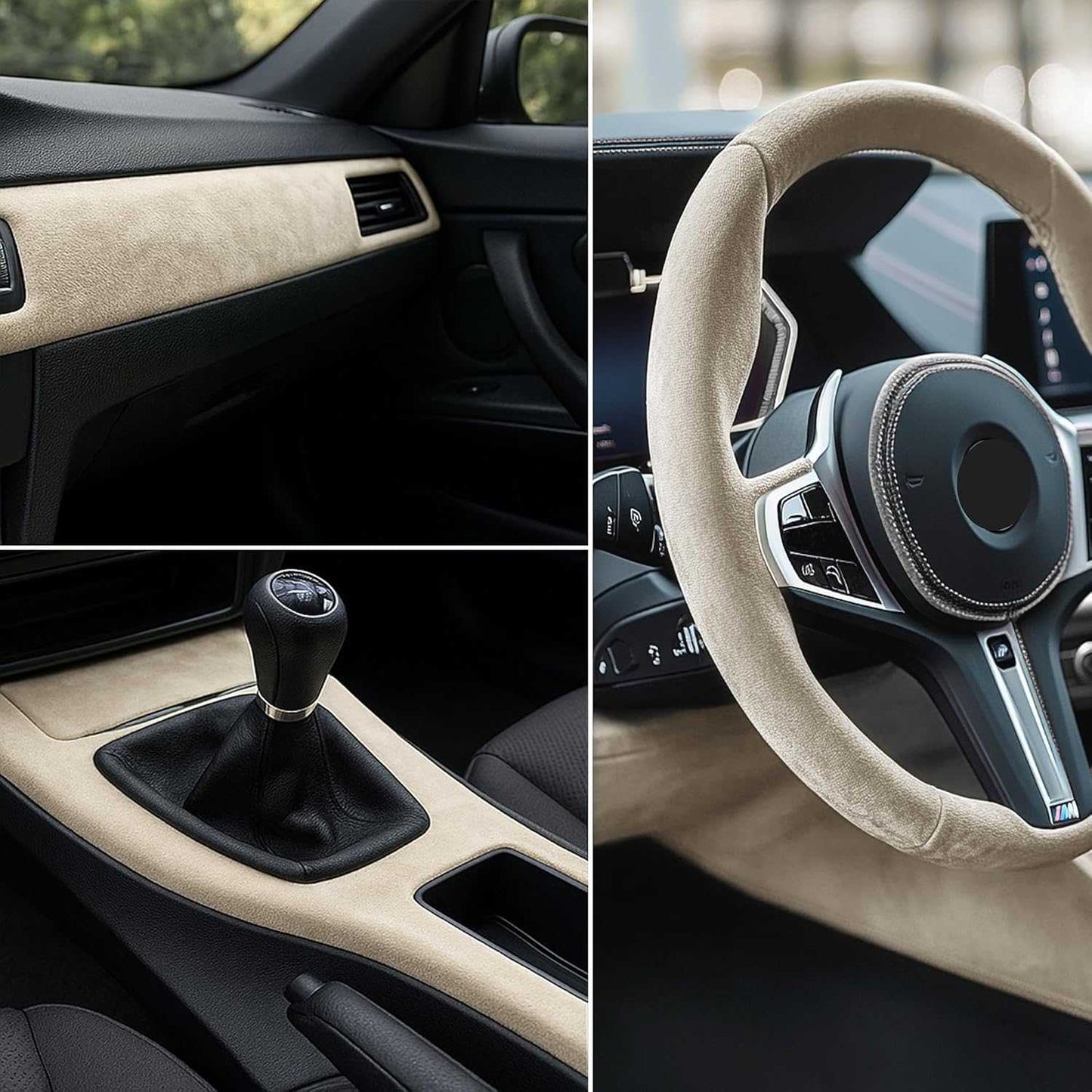 Alcantfabric Yapışkanlı Alcantara Kumaş Kaplama Bej