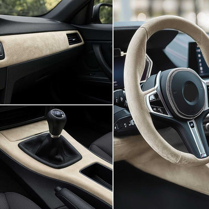 Alcantfabric Yapışkanlı Alcantara Kumaş Kaplama Bej