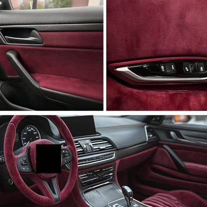 Alcantfabric Yapışkanlı Alcantara Kumaş Kaplama Bordo