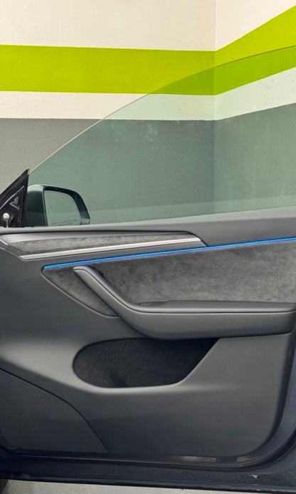 Esnek Gri Süet Oto Döşeme Yapışkansız Kumaş  2938 Basalt