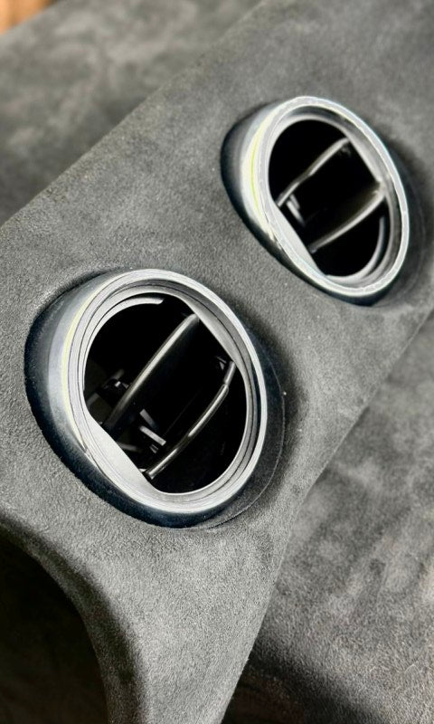 Esnek Gri Süet Oto Döşeme Yapışkansız Kumaş  2938 Basalt