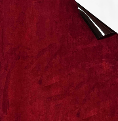 Alcantfabric Yapışkanlı Alcantara Kumaş Kaplama Kırmızı